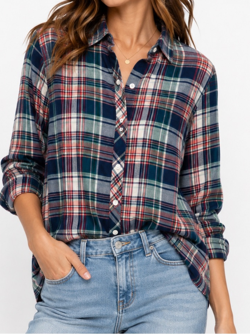 Lucky Brand Plaid Button Down